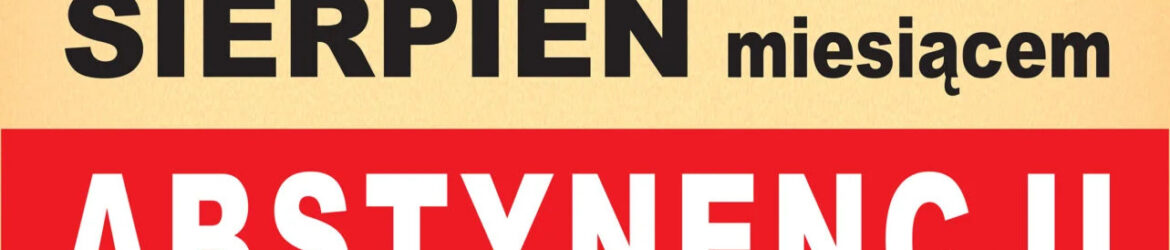 plakat sierpień miesiącem